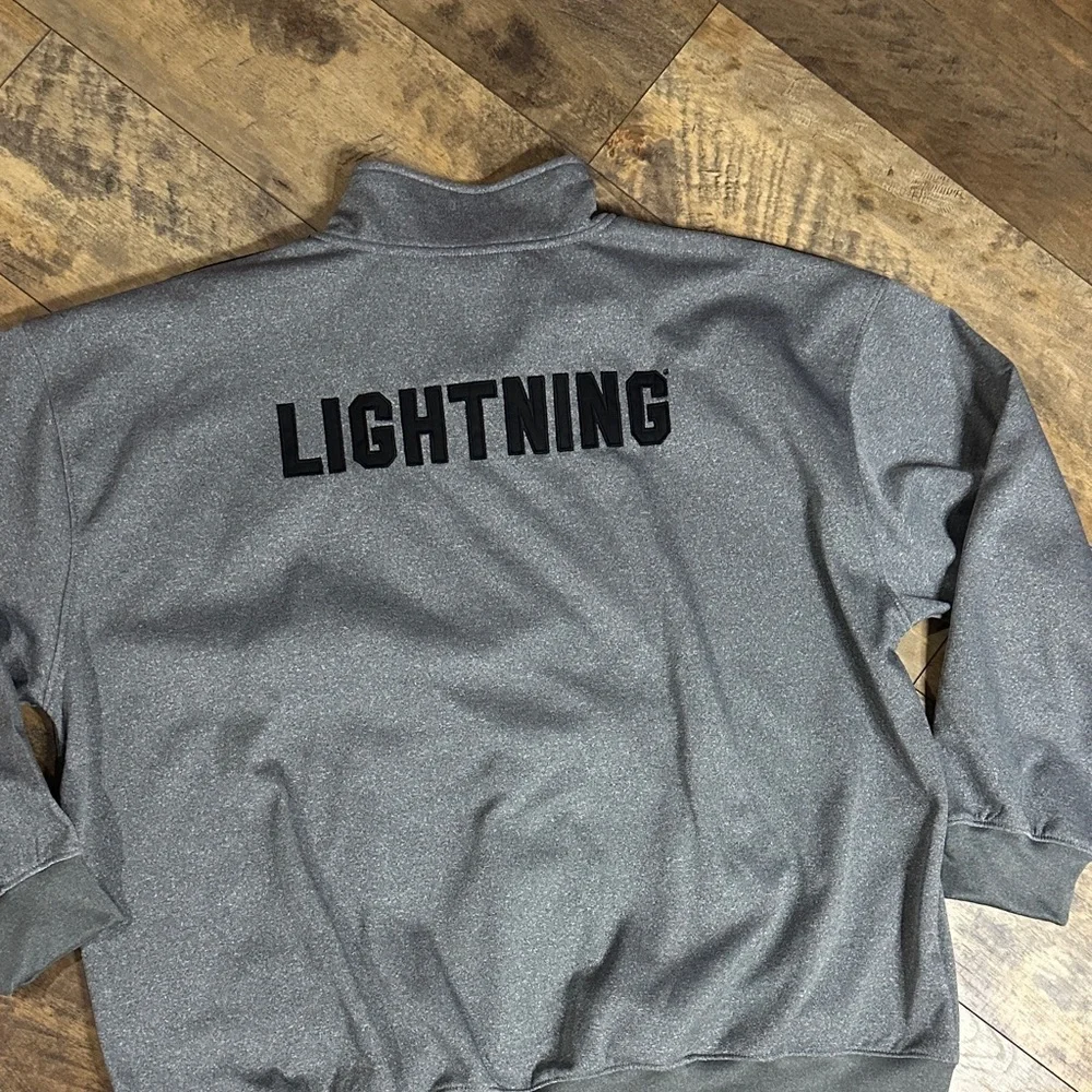 FANATICS Men’s Tampa Bay Lightning Quarter-Zip Sweatshirt, Size 4XL, EUC